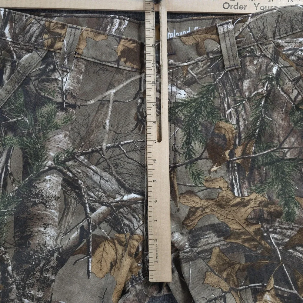 Carhartt Pants Mens 38x34 Brown Realtree Full Swing Relaxed Fit Camo Hunting